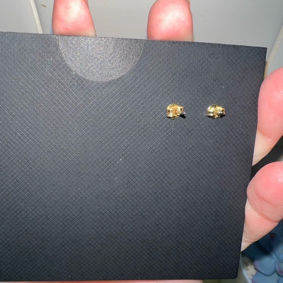 Coach Gold and Pink Heart Earrings - Picture 4 of 5